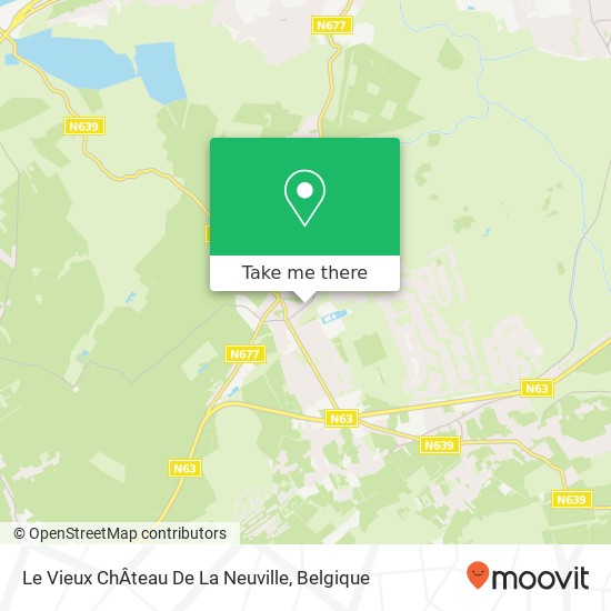 Le Vieux ChÂteau De La Neuville kaart