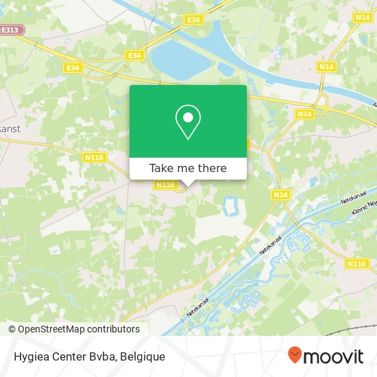 Hygiea Center Bvba kaart