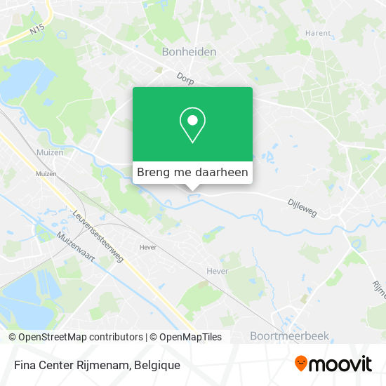 Fina Center Rijmenam kaart