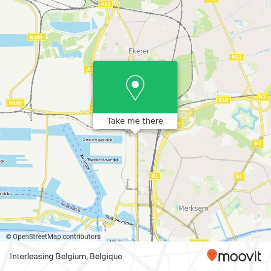 Interleasing Belgium kaart