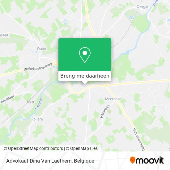 Advokaat Dina Van Laethem kaart