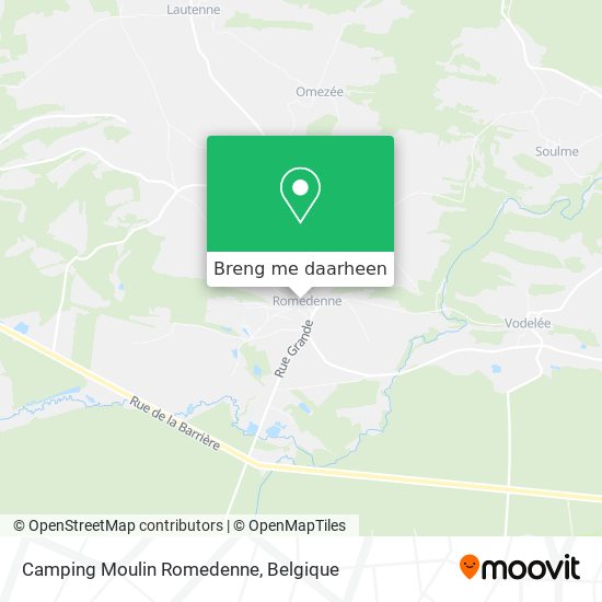 Camping Moulin Romedenne kaart