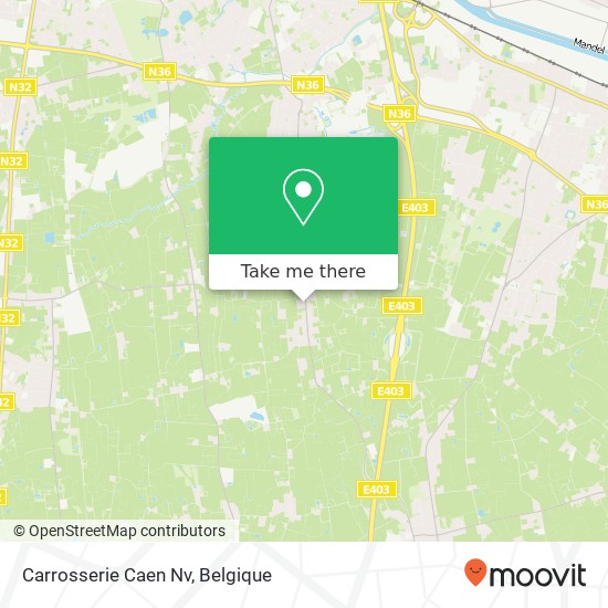 Carrosserie Caen Nv kaart