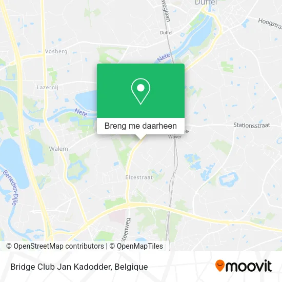 Bridge Club Jan Kadodder kaart