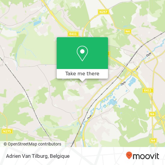 Adrien Van Tilburg kaart