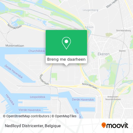Nedlloyd Districenter kaart