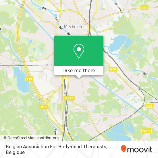 Belgian Association For Body-mind Therapists kaart