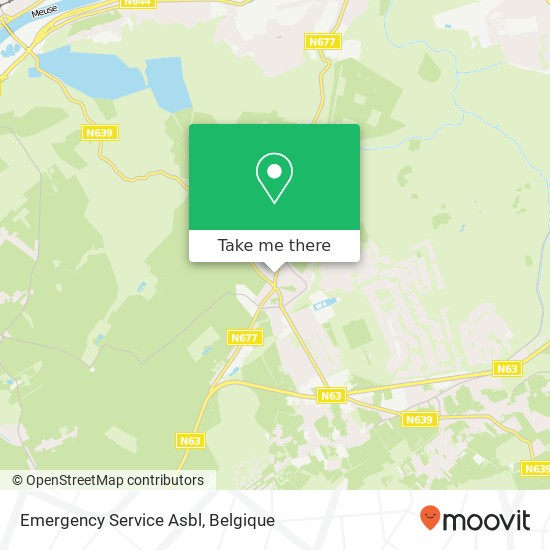 Emergency Service Asbl kaart