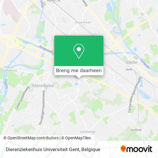 Dierenziekenhuis Universiteit Gent kaart