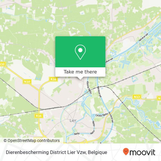 Dierenbescherming District Lier Vzw kaart