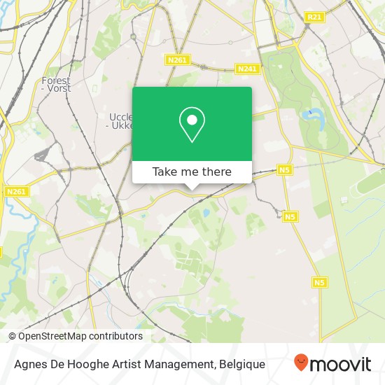 Agnes De Hooghe Artist Management kaart