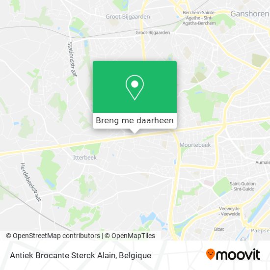 Antiek Brocante Sterck Alain kaart