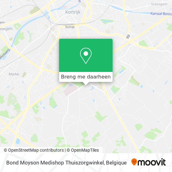 Bond Moyson Medishop Thuiszorgwinkel kaart