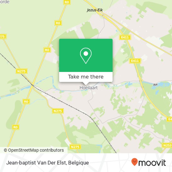 Jean-baptist Van Der Elst kaart