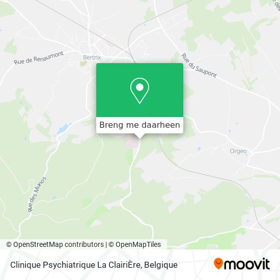 Clinique Psychiatrique La ClairiÈre kaart