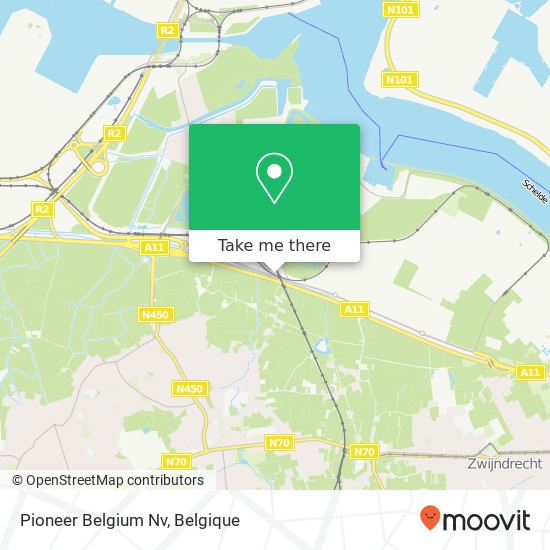 Pioneer Belgium Nv kaart