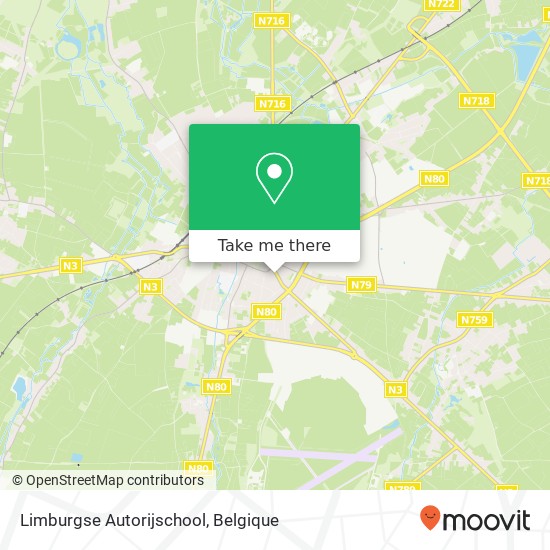 Limburgse Autorijschool kaart