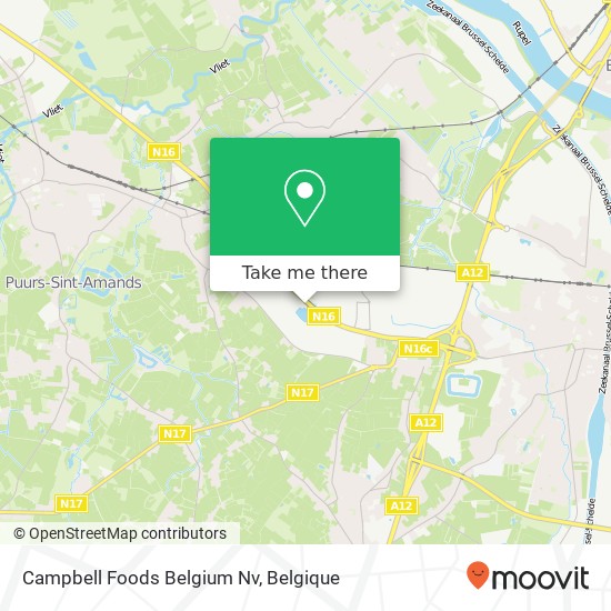 Campbell Foods Belgium Nv kaart