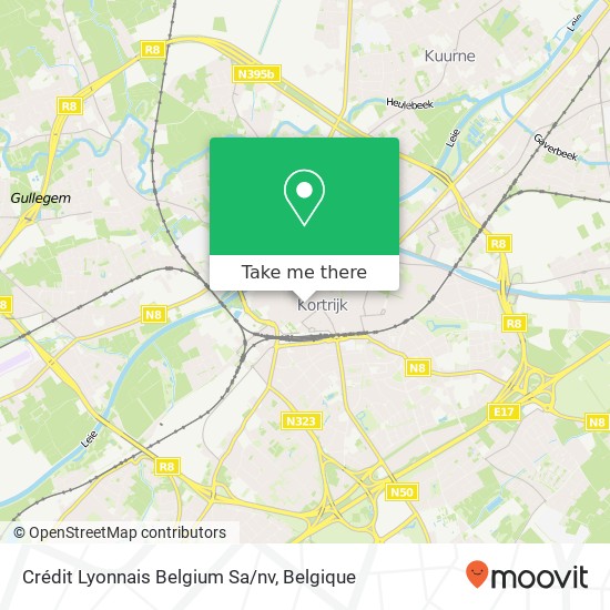 Crédit Lyonnais Belgium Sa/nv kaart