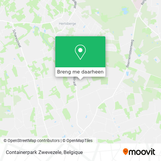 Containerpark Zwevezele kaart