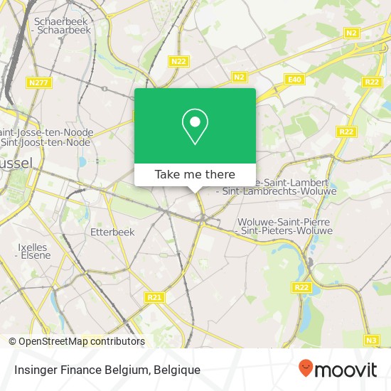Insinger Finance Belgium kaart