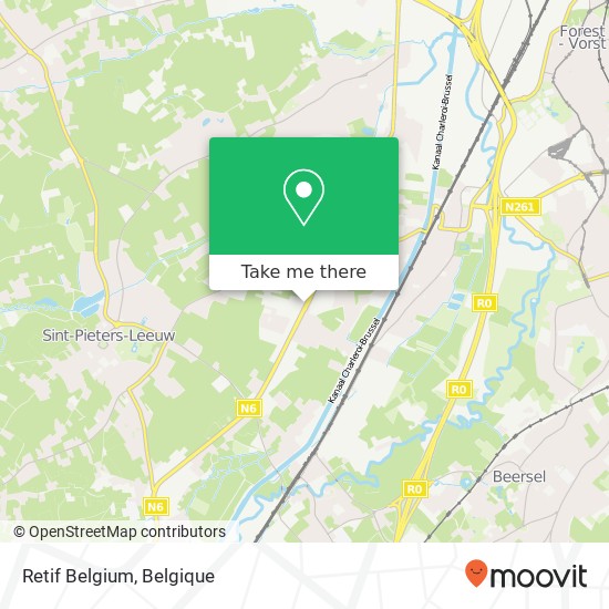 Retif Belgium kaart
