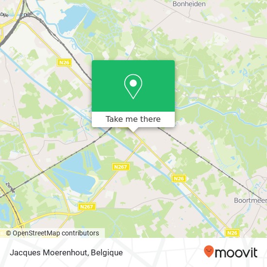 Jacques Moerenhout kaart