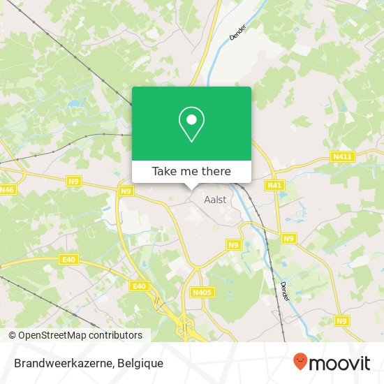 Brandweerkazerne kaart