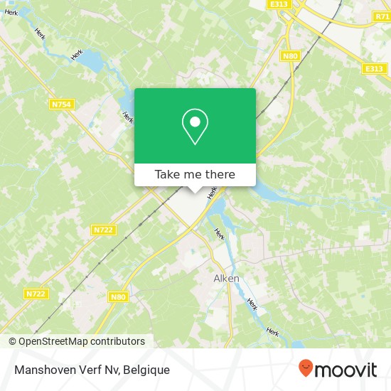 Manshoven Verf Nv kaart