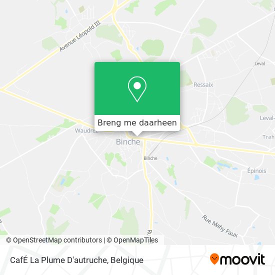 CafÉ La Plume D'autruche kaart