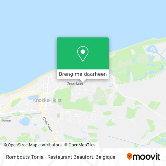 Rombouts Tonia - Restaurant Beaufort kaart