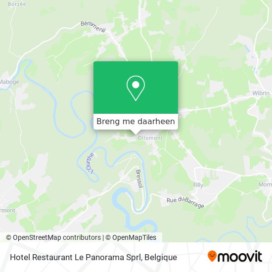 Hotel Restaurant Le Panorama Sprl kaart