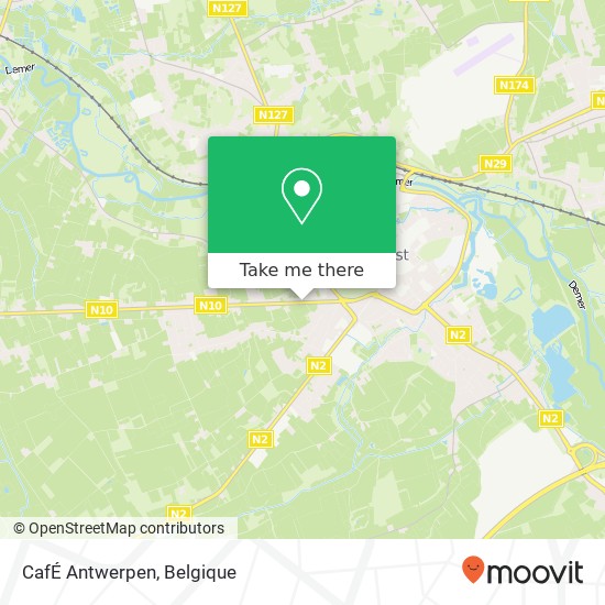 CafÉ Antwerpen kaart