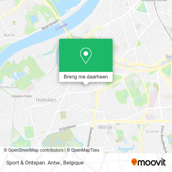 Sport & Ontspan. Antw. kaart