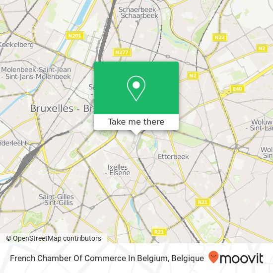 French Chamber Of Commerce In Belgium kaart
