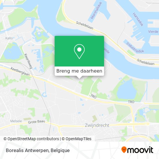 Borealis Antwerpen kaart