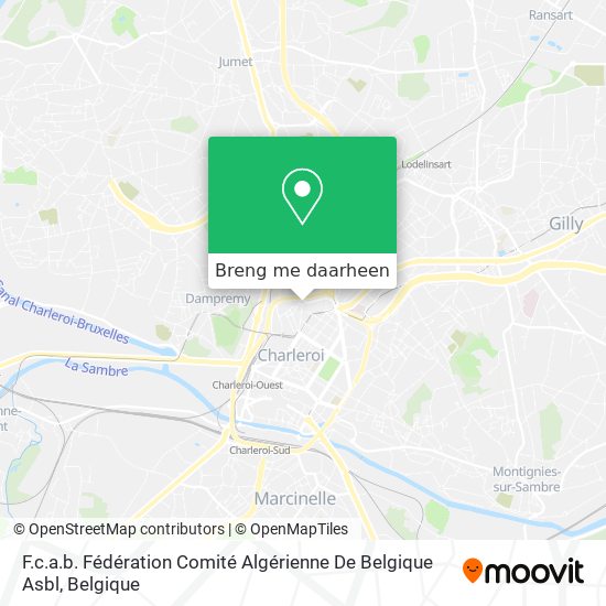 F.c.a.b. Fédération Comité Algérienne De Belgique Asbl kaart