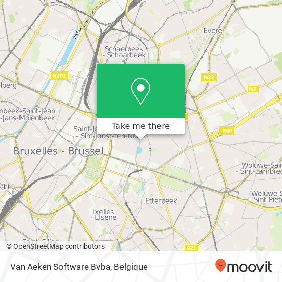 Van Aeken Software Bvba kaart