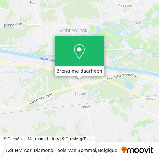 Adt N.v. Adri Diamond Tools Van Bommel kaart