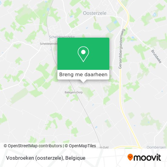 Vosbroeken (oosterzele) kaart