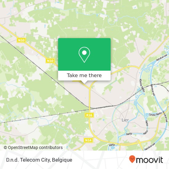 D.n.d. Telecom City kaart