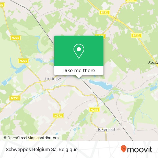 Schweppes Belgium Sa kaart