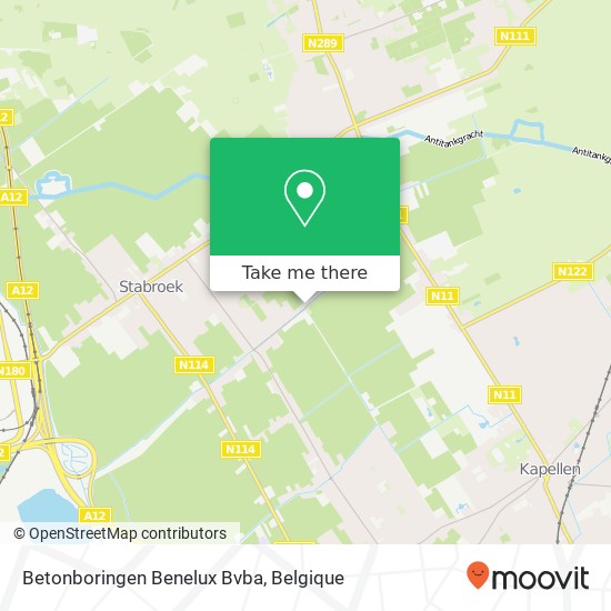 Betonboringen Benelux Bvba kaart