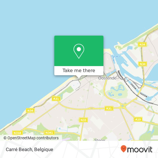 Carré Beach kaart