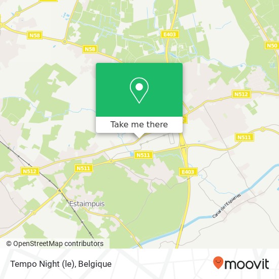 Tempo Night (le) kaart