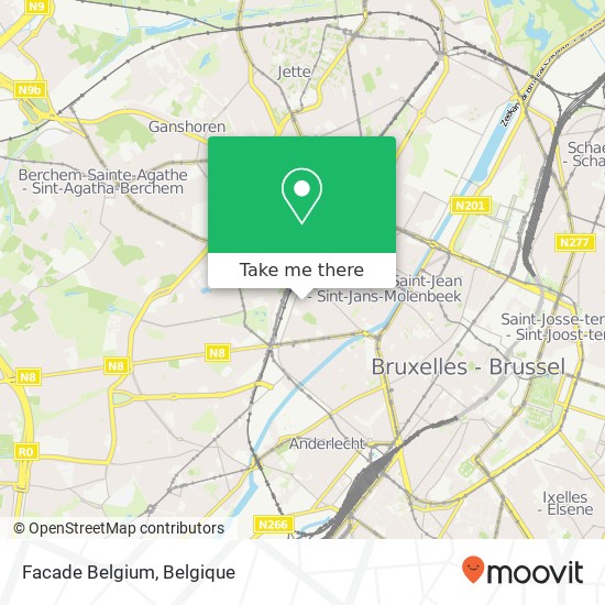 Facade Belgium kaart
