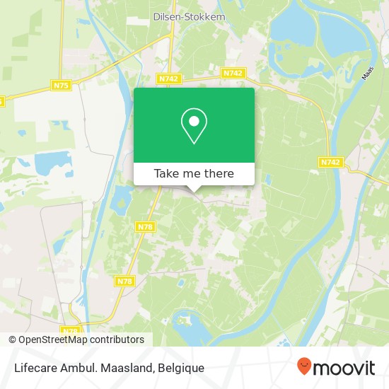 Lifecare Ambul. Maasland kaart