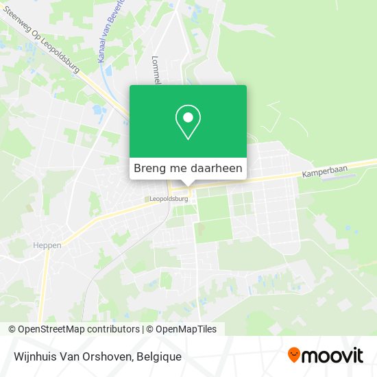 Wijnhuis Van Orshoven kaart