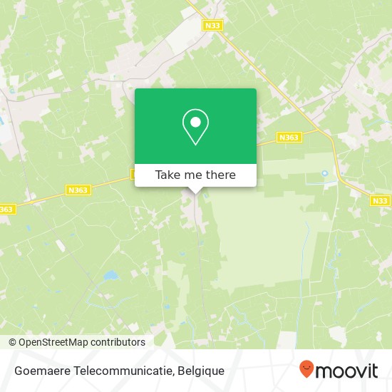 Goemaere Telecommunicatie kaart