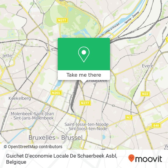 Guichet D'economie Locale De Schaerbeek Asbl kaart